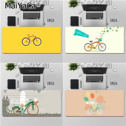 Maiyaca Top Quality cute bicycle Gamer Speed Mice Retail Small Rubber Mousepad Free Shipping Large Mouse Pad Keyboards Mat