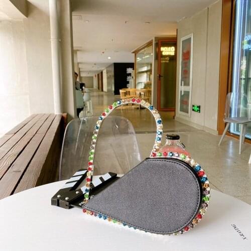 Fashion Women Crossbody Bag Ladies Leather Heart Shape Shoulder Bag Love Chain Handbag Party Purse