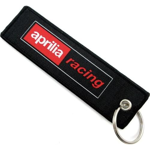 Motorcycles Embroidery Keychains Key Holder Chain Collection Key Ring For Aprilia RS125 RS250 RSV4 RS125 Tuonov4 Racing Keyrings