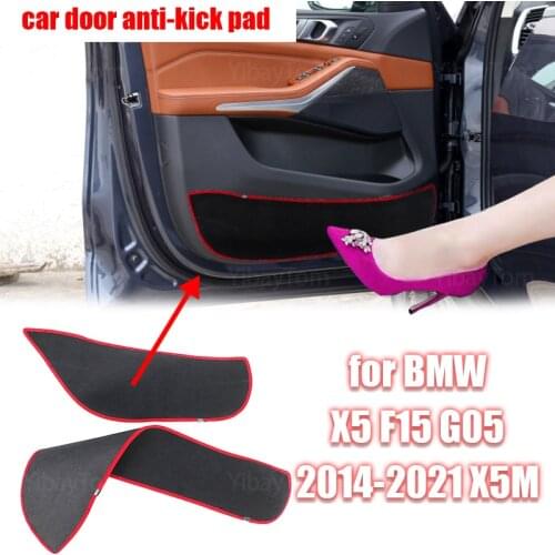 Carpet Side Edge Guard Decal Protection Car Door Anti Kick Pad Sticker Protective Mat for BMW X5 F15 G05 2014-21 X5M Accessories