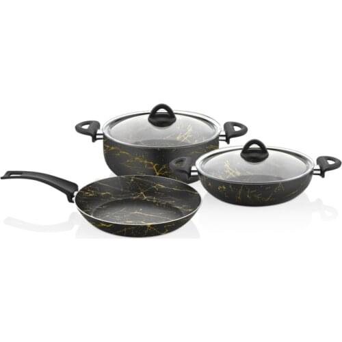 Situating new model pot pan set Desert Pots Set 5'li