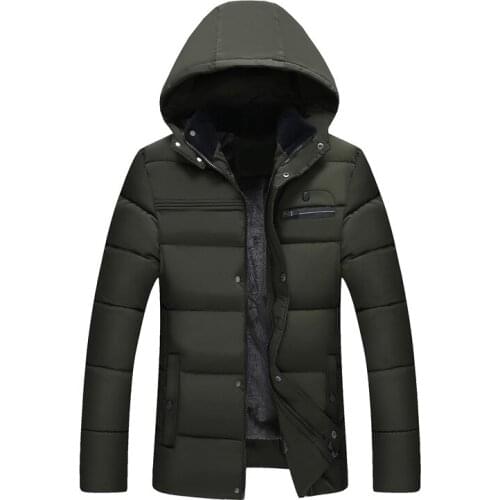 MRMT 2020 Brand New Middle-aged Mens Jackets Cotton Thickened Overcoat for Male Plush Cotton Jacket Middle-aged Outer Clothing