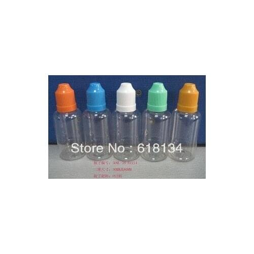 Wholesale Free shipping fedex,30ml 5000/lot childproof PET bottle, plastic bottle, dropper bottle E-cigarette