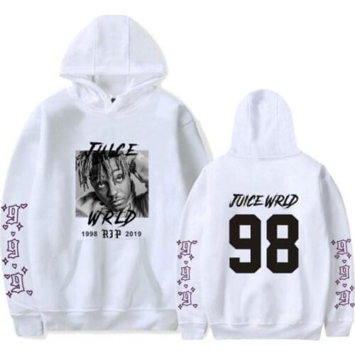 Autumn Winter Fleece Casual Hoodies Women Rapper Juice WRLD Sweatshirts Plus Size 4XL Men Women Hip Hop Streetwear