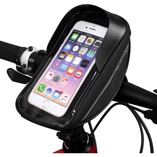 Touch Screen Bicycle Bags Rainproof MTB Cycling Bike Head Tube Bag bicycle Handlebar Cell Mobile Phone Bag Case Holder 6.5Inch