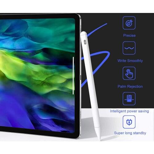 For Apple Pencil iPad 10.2 7th 8th Gen Air 3 10.5 Air 4 10.9 Pro 11 12.9 2019 2020 Smart Touch Stylus Pen Palm Rejection