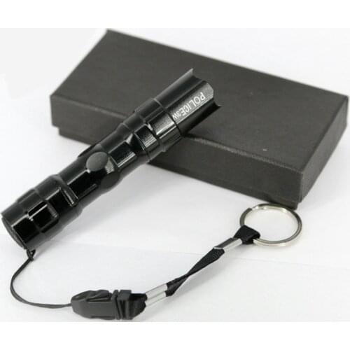 LED Flashlight Pocket Mini Light Tactical Portable Torch Lamp Stainless Steel Waterproof Flash Light（no battery