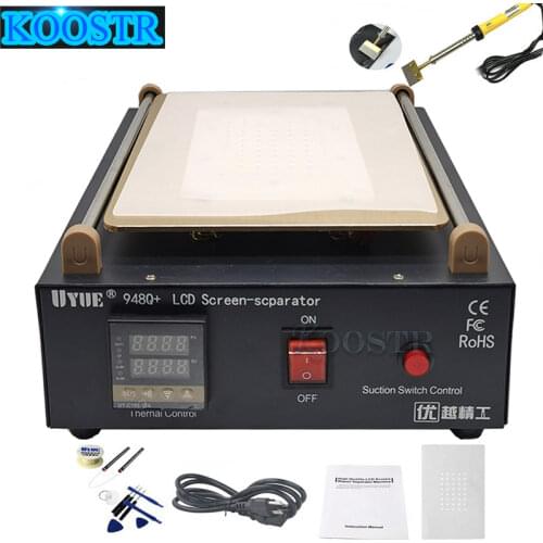 Max 11 inches Built-in Vacuum Pump Mobile phone LCD Screen Separator Machine Glass Touch Screen Refurbished Uyue 948Q