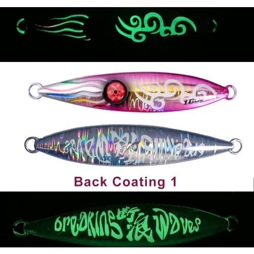 OBSESSION Janpan Laser Slow Metal jigging lure 100g Hand carved Lead Fish for big tuna Luminous Fishing Lure Artificial Bait