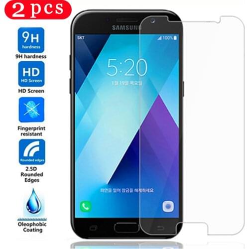 2Pcs 9H tempered glass for samsung Galaxy j5 j7 pro 2017 protective film j6 j8 2018 on glass smartphone phone screen protector