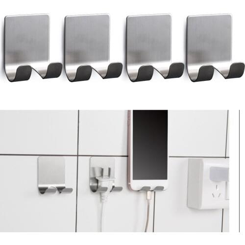 4PCS Stainless Steel Razor Holder Men Shaving Shaver Razor Stand Shelf Storage Rack For Bathroom Kitchen Hook Organizer