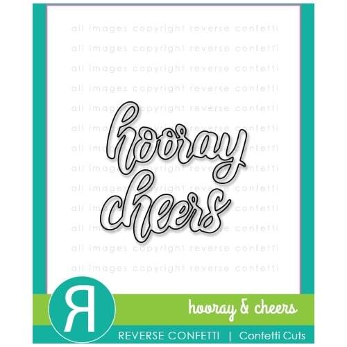 AliliArts Metal Cutting Dies hooray & cheers diy Scrapbooking Photo Album Decorative Embossing PaperCard Crafts Die