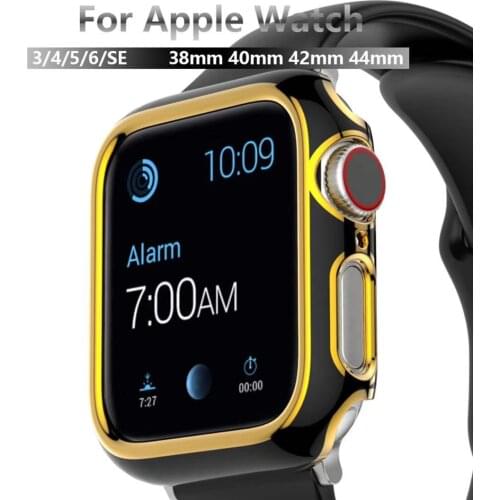Diamond case for Apple watch 6 5 4 3 SE Replacement edge protection shell for iwatch 6 44mm 40mm 42mm 38mm case Accessories