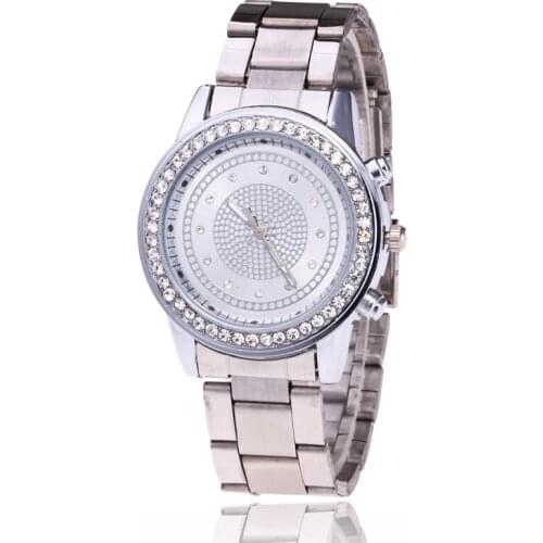 Women Watches Montre Homme New Famous Brand Full Steel Dress Wristwatch Crystal Rhinestone Casual Quartz Watch Relogio Feminino