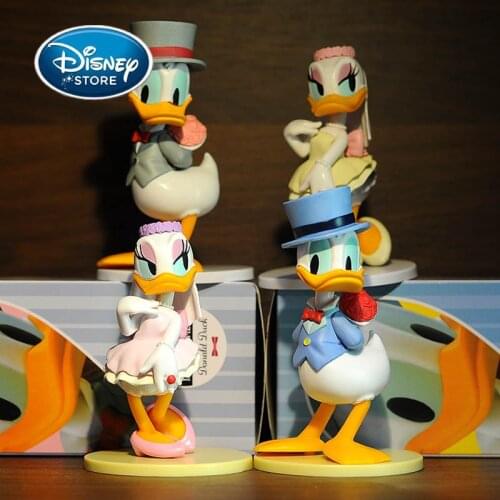 Disney Mickey Minnie Anime Action Figure Dolls Donald Duck Daisy Kawaii Cute Doll Model Wedding Marry Decoration Birthday Gift