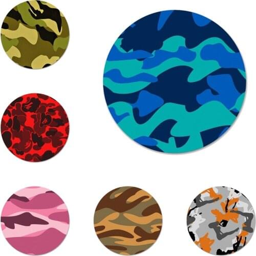 Camouflage Pattern Icons Pins Badge Decoration Brooches Metal Badges For Clothes Backpack Decoration