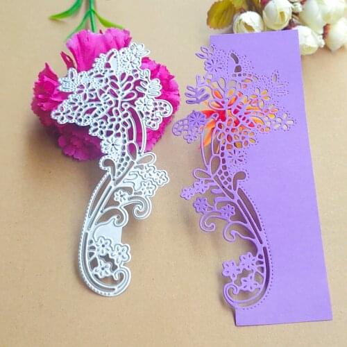 Beautiful lace half cut flower decoration card metal cutting knife die DIY clipping book paper photo process template die