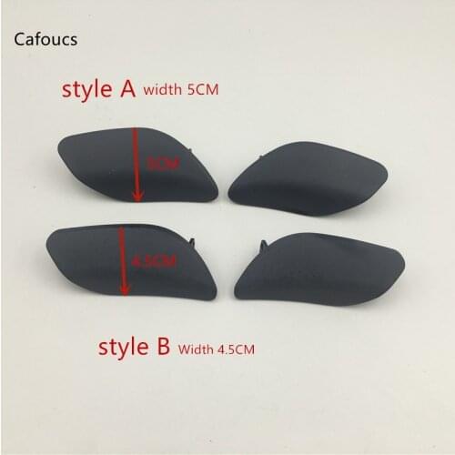 Cafoucs Front Bumper Headlight Washer Nozzle Jet Covers Cap for Porsche Cayenne 2008 2009 2010