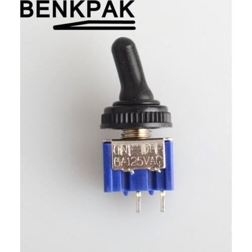 6mm mini toggle switch,ON-ON 2pins with waterproof cover