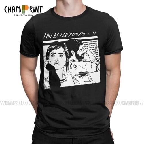 Casual Infected Youth T-Shirt for Men O Neck T Shirt The Last of Us Ellie Joel Game Short Sleeve Tee Shirt Birthday Present Tops