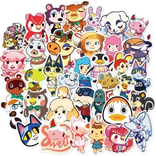 10/30/50PCS Game Animal Crossing Graffiti Stickers DIY Skateboard Guitar Motorcycle Luggage Classic Toy Stickers for Kid Gift