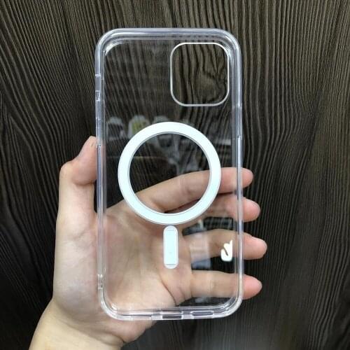 Wholesale magsafe case for iphone12 Magnetic Coil Circle Phone Case For Apple iPhone12 Pro Max Cover 50PC