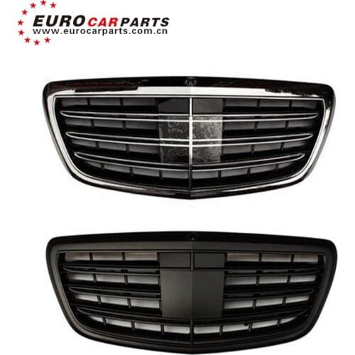 S65 front grill fit for MB S CLASS w222 S320 S400 S500 S600 S63 2013 year UP to S65 style racing grille