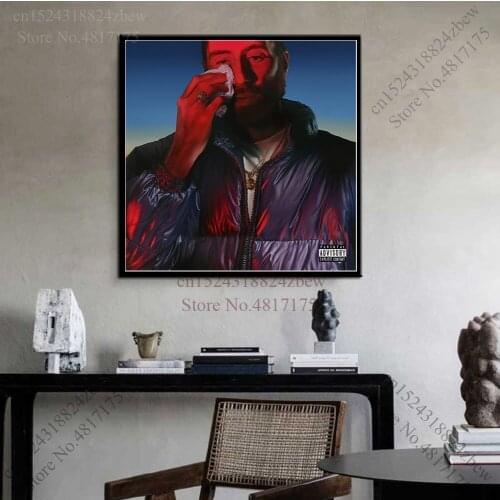 Mecna Poster Rapper Singer Music Album Mentre Nessuno Guarda Canvas Painting Wall Art Poster and Prints Home Decor