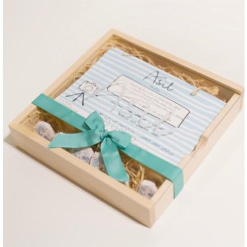 20 pieces of acrylic cover and maple box