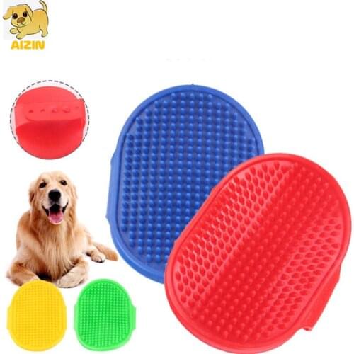 Pet Dog Glove Combs Soft Silicone Cats Hair Removal Grooming Tool Bath Brush Gloves Gentle Efficient Massage Pets Product