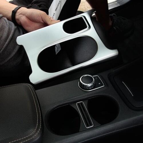 ABS Car Styling for Mercedes A-Class GLA CLA C117 W117 W176 X156 2012-2019 Central Control Cup Panel Frame Car Accessories