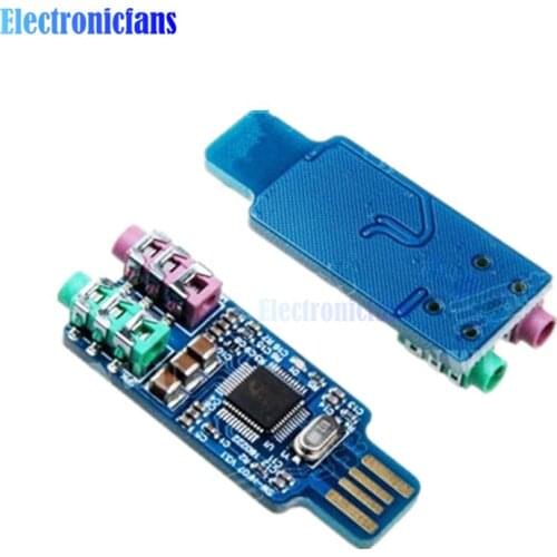 High Quality CM108 USB Drive Free Sound Card Laptop Computer External Sound Card Module New