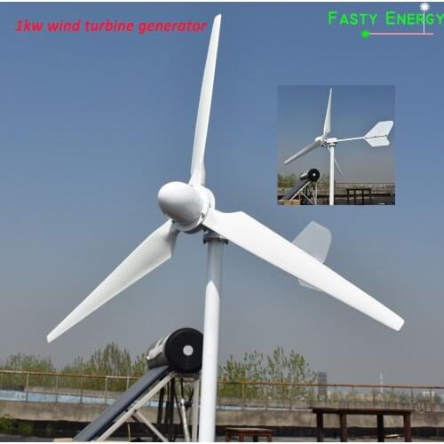 1KW 1.5KW 2KW Free Energy Windmill Low Rpm Horizontal Wind Turbine Generator 24v/48v/96v/120v For Farm Boat Home Use And Project