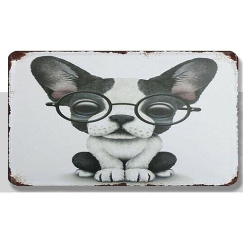 Retro Vintage Metal Tin Signs Animal Plaque Art Plate Customization Wall Decor