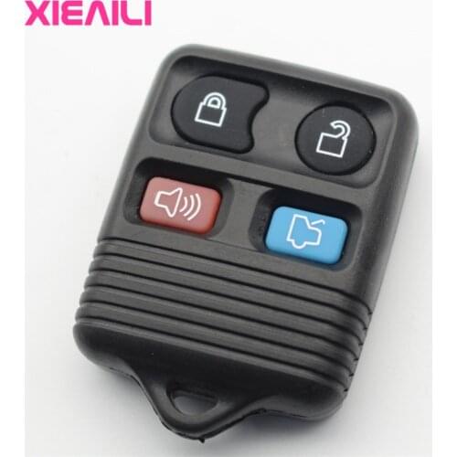 XIEAILI 50Pcs OEM 4Button Remote Control Key Case Shell For Ford Mustang/Focus/Marquis/Town Key Fob Case S489