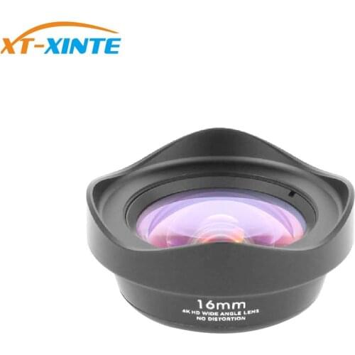 XT-XINTE 16mm Distortion-free Wide Angle Phone Camera Lens 65mm Portrait Telephoto Lens DSLR Effect Phone Lens for Smartphone