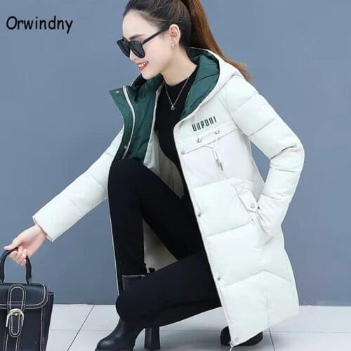 Orwindny Women Thicken Parkas Hooded 2020 New Winter Coat Women Plus Size S-3XL Wadded Jacket Long Parka Gilrs jaqueta feminina
