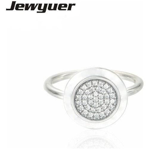 Round signature Rings For Women 925 sterling silver fine Jewelry Engagement wedding Ring anillos wholesale Memnon RIP024