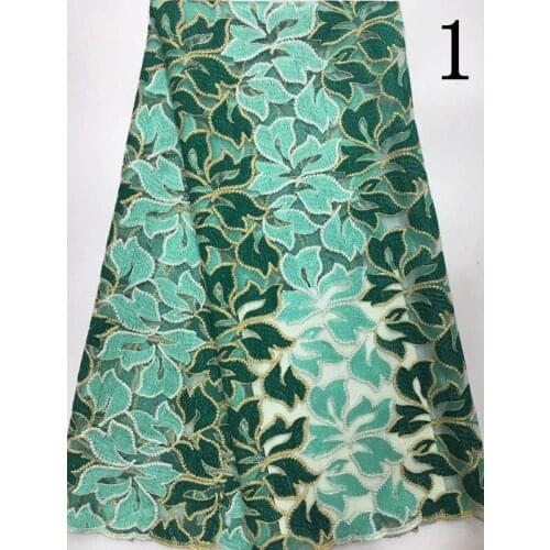 125cm wide mesh base dyed yarn polyester flora heavy embroidery george lace fabric, African style lace, XERY-SJ160818B