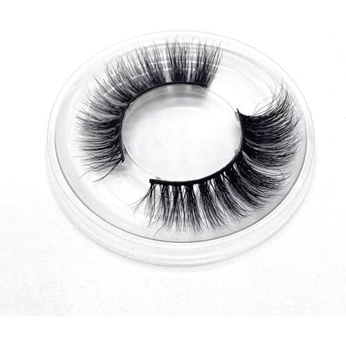 17mm 3D Mink False Eyelashes Round Package Golden Card Beauty Gift Party Essentials Artifact Let The Eyes Charm