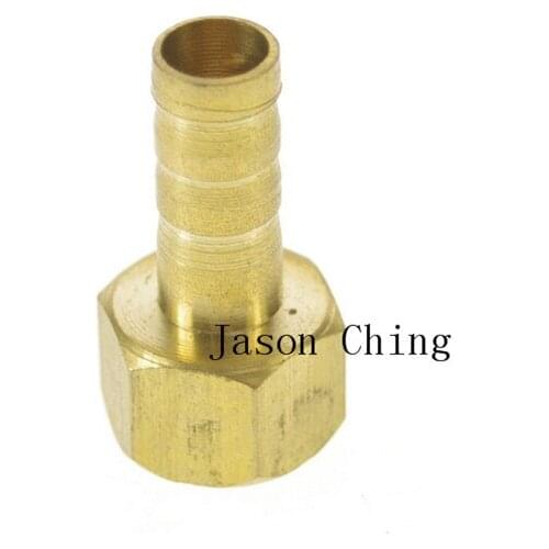 5pcs 1/4" BSPP Conection Female-8mm barbeded Hose Brass Pipe Adapter Connector