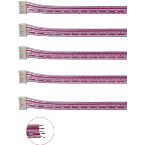 5Pcs PH2.0 Single head Plug Terminal Electronic connection cable PH2.0mm 20CM Ribbon cable flat cable winding cable 2-10pin