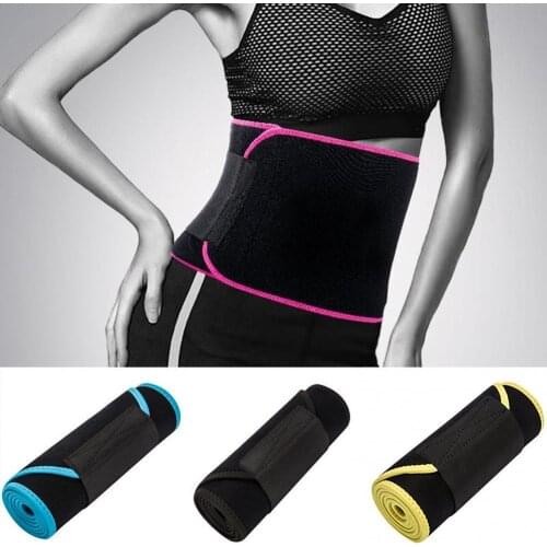 80%HOTWomen Adjustable Waist Tummy Trainer Belt Belly Trimmer Sweat Training Girdle