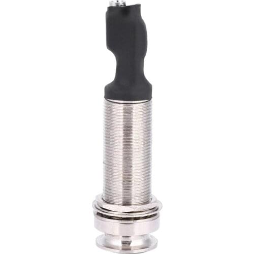 1/4" (6.35mm) Output 2.5mm Input Endpin Jack for Acoustic Guitar Built-in Rod Piezo Pickup
