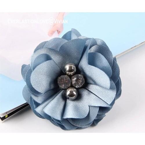 SQ brooch jewelry blue Vintage Flower Brooches Pin for women Wedding Flower Corsage Lapel Pin Brooches 2018 jewelry making diy