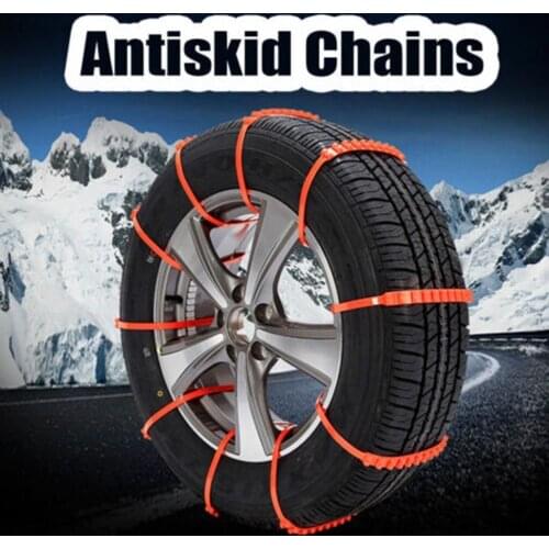 CARPRIE 10Pcs Car Snow Chain Non-slip Snow Mud Wheel Tyre Thickened Tire Tendon Emergency Winter Driving Car Anti-skid Chains