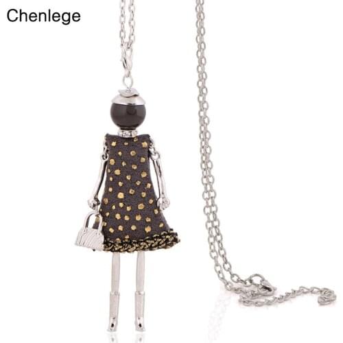 Chenlege 2017 alloy big necklace classic punk statement chokers with chain long necklace & pendants party gifts accessories