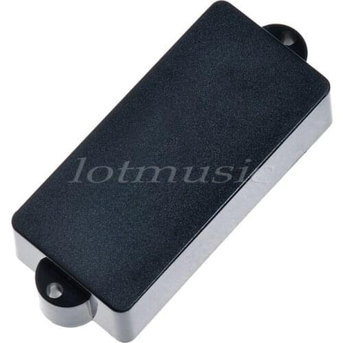 Black Bass Pickup Cover Plastic without Hole 5.8cm For Fender Precision PB Bass Replacement