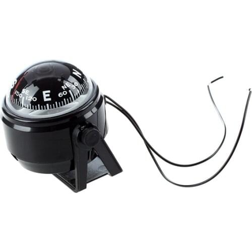 Hot Sale Black Pivoting Digital Compass 12V LED Light Dashboard Dash Mount Marine Boat Truck Car Compass Travel Navigators