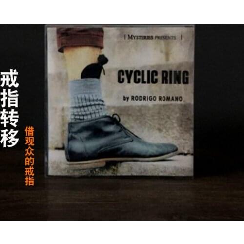 CYCLIC RING (Gimmick + Online Instruction) By Rodrigo Romano Magic Tricks For Professional Magicians Street Stage Magia Illusion